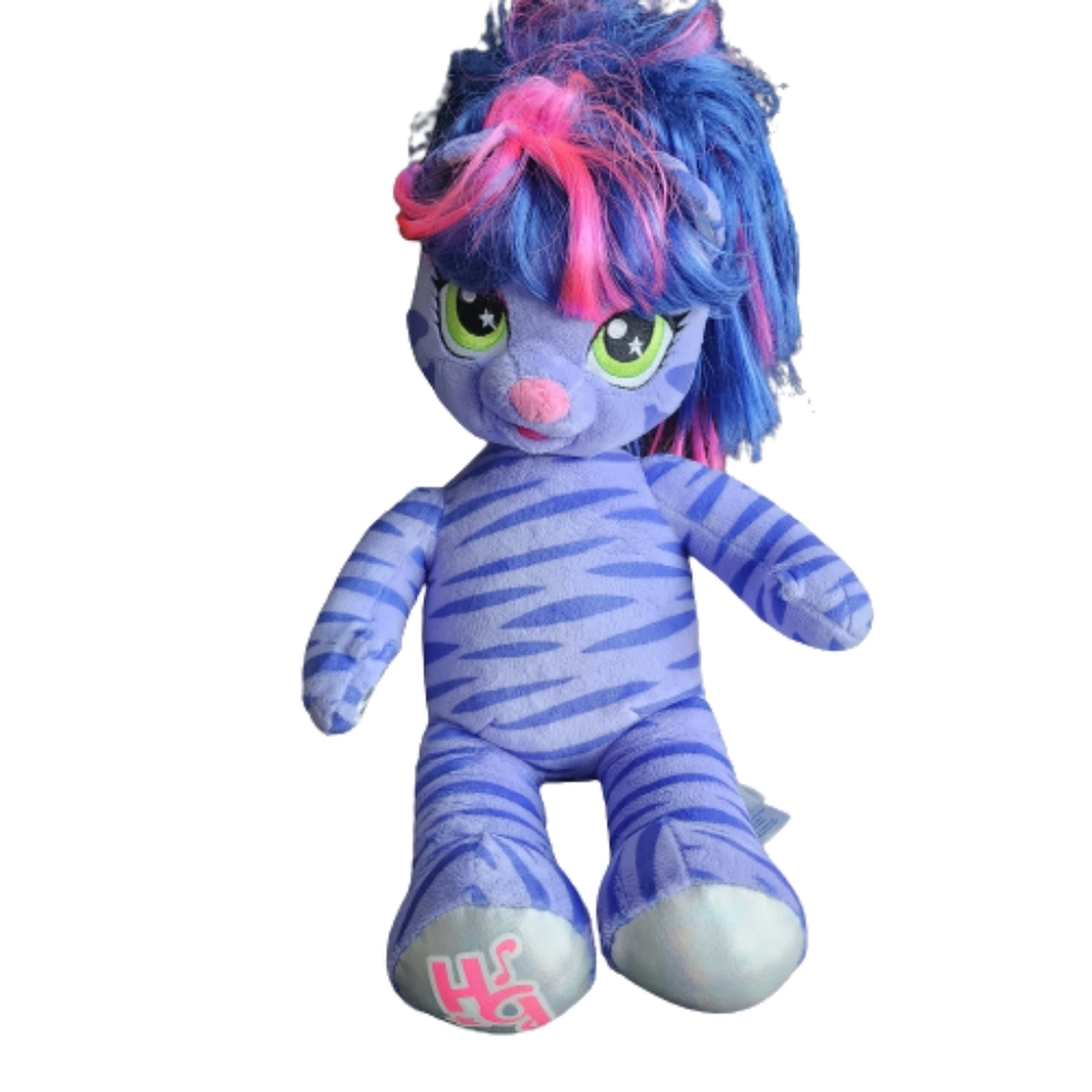 Build A Bear Workshop Honey Girls Teegan Purple Tiger Cat Plush stuffed …
